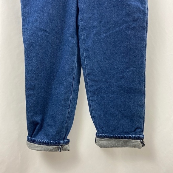 Vtg NWT LL Bean Women 12 R  Gray Fleece Blue Jeans - Picture 4 of 12